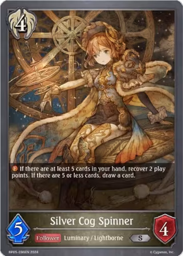 Silver Cog Spinner (BP05-096EN), Omens Eternal — Shadowverse card price