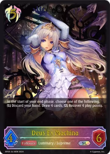 Deus Ex Machina (SL) (BP05-SL18EN), Omens Eternal — Shadowverse card price