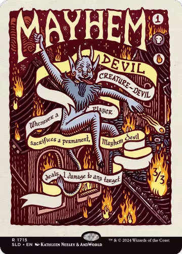 Mayhem Devil (1715), Secret Lair Drop Series — Magic card price