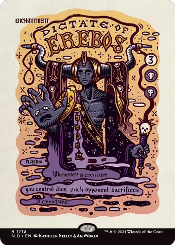 Dictate of Erebos (1713), Secret Lair Drop Series — Magic card price