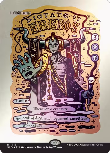 Dictate of Erebos (Rainbow Foil) (1713), Secret Lair Drop Series — Magic card price