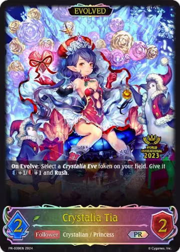 Crystalia Tia (Evolved) (PR-039EN), Shadowverse: Evolve Promo Cards — Shadowverse card price