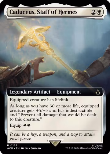 Caduceus, Staff of Hermes (Extended Art) (155), Universes Beyond: Assassin's Creed — Magic card price