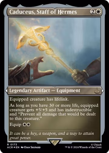 Caduceus, Staff of Hermes (Foil Etched) (173), Universes Beyond: Assassin's Creed — Magic card price