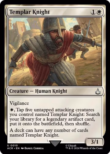 Templar Knight (10), Universes Beyond: Assassin's Creed — Magic card price