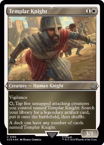 Templar Knight (Foil Etched) (183), Universes Beyond: Assassin's Creed — Magic card price