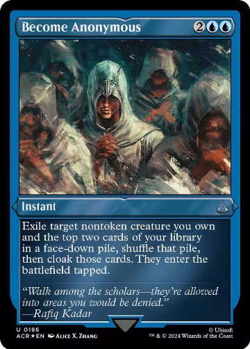 Become Anonymous (Foil Etched) (186), Universes Beyond: Assassin's Creed — Magic card price