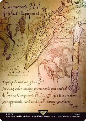 Conqueror's Flail (Rainbow Foil) (1571), Secret Lair Drop Series — Magic card price