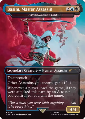 Basim, Master Assassin - Ramses, Assassin Lord (1560), Secret Lair Drop Series — Magic card price