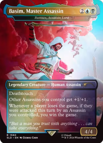 Basim, Master Assassin - Ramses, Assassin Lord (Rainbow Foil) (1560), Secret Lair Drop Series — Magic card price