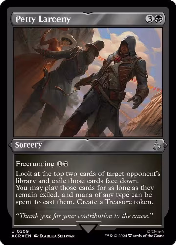 Petty Larceny (Foil Etched) (209), Universes Beyond: Assassin's Creed — Magic card price