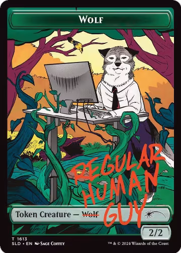 Wolf Token (1613), Secret Lair Drop Series — Magic card price