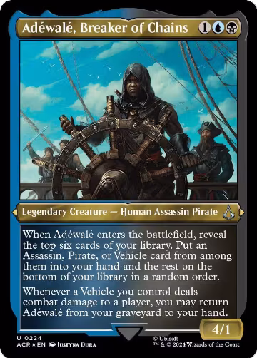 Adewale, Breaker of Chains (Foil Etched) (224), Universes Beyond: Assassin's Creed — Magic card price