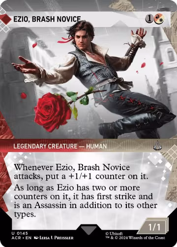 Ezio, Brash Novice (Showcase) (145), Universes Beyond: Assassin's Creed — Magic card price