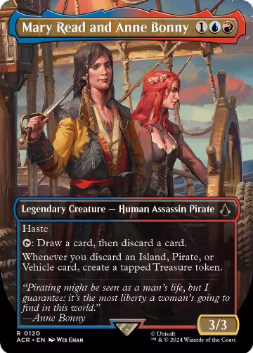 Mary Read and Anne Bonny (Borderless) (120), Universes Beyond: Assassin's Creed — Magic card price