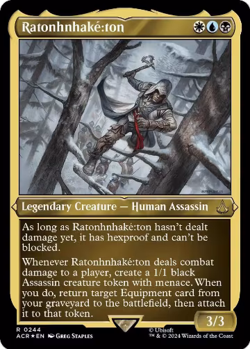 Ratonhnhake:ton (Foil Etched) (244), Universes Beyond: Assassin's Creed — Magic card price