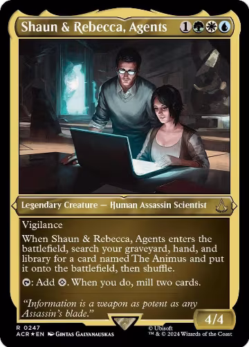 Shaun & Rebecca, Agents (Foil Etched) (247), Universes Beyond: Assassin's Creed — Magic card price