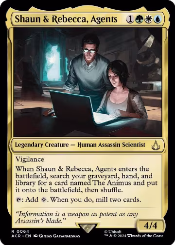 Shaun & Rebecca, Agents (64), Universes Beyond: Assassin's Creed — Magic card price