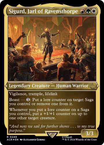 Sigurd, Jarl of Ravensthorpe (Foil Etched) (249), Universes Beyond: Assassin's Creed — Magic card price