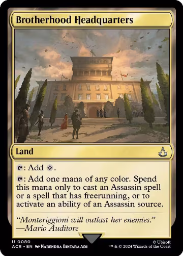Brotherhood Headquarters (80), Universes Beyond: Assassin's Creed — Magic card price