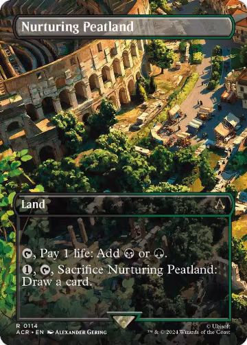 Nurturing Peatland (Borderless) (114), Universes Beyond: Assassin's Creed — Magic card price