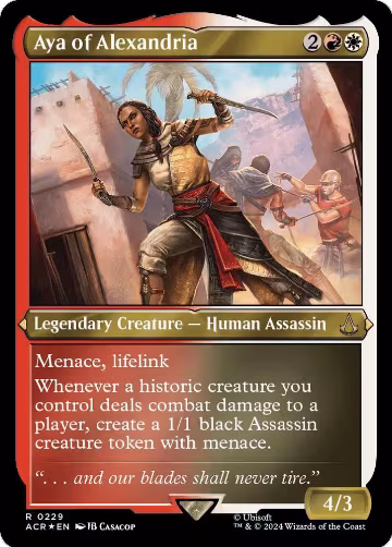 Aya of Alexandria (Foil Etched) (229), Universes Beyond: Assassin's Creed — Magic card price