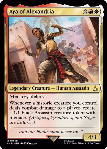 Aya of Alexandria (48), Universes Beyond: Assassin's Creed — Magic card price