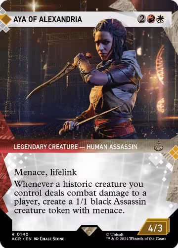 Aya of Alexandria (Showcase) (140), Universes Beyond: Assassin's Creed — Magic card price