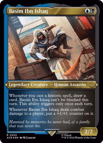 Basim Ibn Ishaq (Foil Etched) (230), Universes Beyond: Assassin's Creed — Magic card price