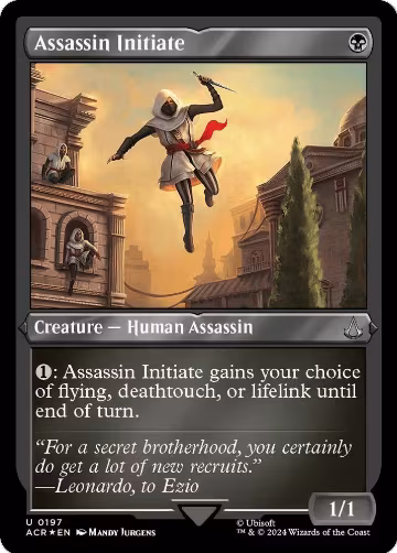 Assassin Initiate (Foil Etched) (197), Universes Beyond: Assassin's Creed — Magic card price