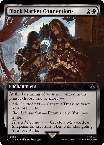 Black Market Connections (Extended Art) (161), Universes Beyond: Assassin's Creed — Magic card price