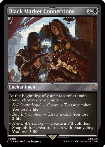 Black Market Connections (Foil Etched) (198), Universes Beyond: Assassin's Creed — Magic card price