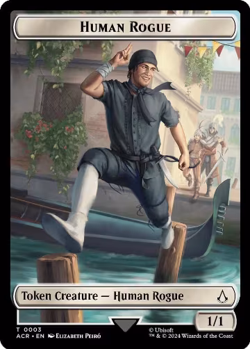Human Rogue Token (3), Universes Beyond: Assassin's Creed — Magic card price