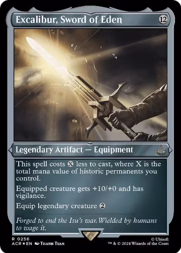 Excalibur, Sword of Eden (Foil Etched) (256), Universes Beyond: Assassin's Creed — Magic card price