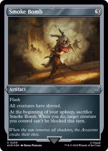 Smoke Bomb (Foil Etched) (259), Universes Beyond: Assassin's Creed — Magic card price