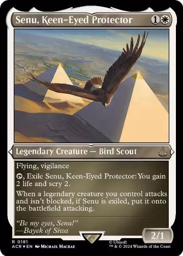 Senu, Keen-Eyed Protector (Foil Etched) (181), Universes Beyond: Assassin's Creed — Magic card price