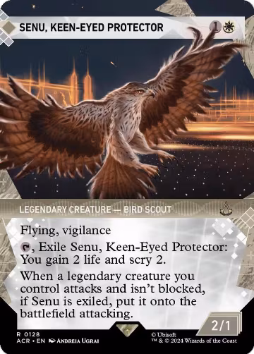 Senu, Keen-Eyed Protector (Showcase) (128), Universes Beyond: Assassin's Creed — Magic card price