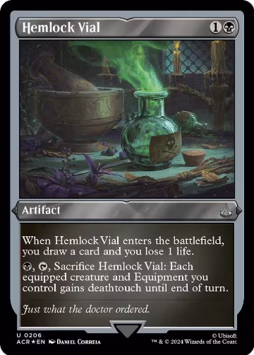 Hemlock Vial (Foil Etched) (206), Universes Beyond: Assassin's Creed — Magic card price