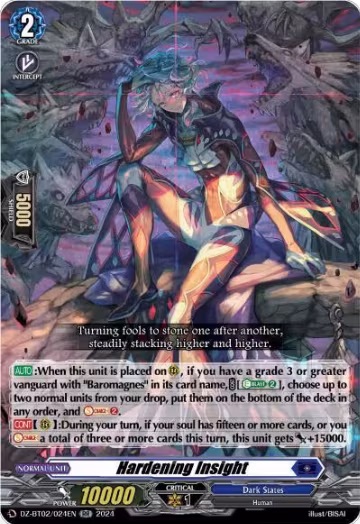 Hardening Insight (DZ-BT02/024EN), DZ-BT02: Illusionless Strife — Vanguard card price