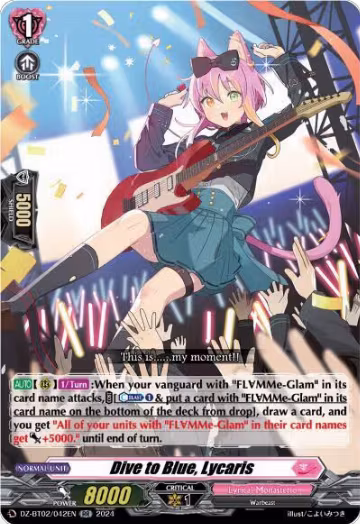 Dive to Blue, Lycaris (DZ-BT02/042EN), DZ-BT02: Illusionless Strife — Vanguard card price
