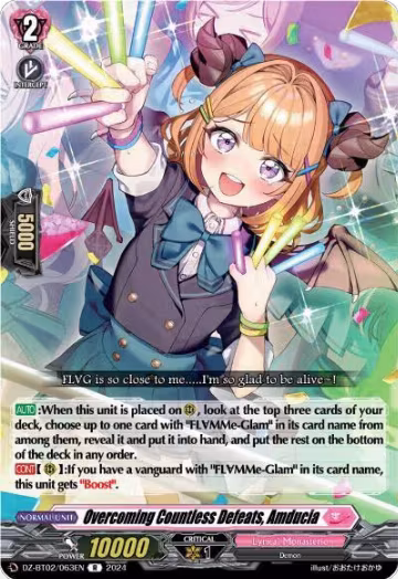 Overcoming Countless Defeats, Amducia (DZ-BT02/063EN), DZ-BT02: Illusionless Strife — Vanguard card price