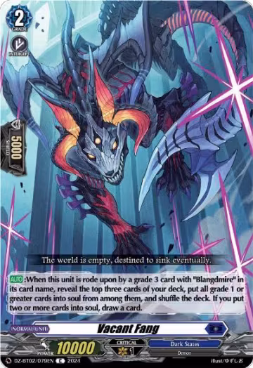 Vacant Fang (DZ-BT02/079EN), DZ-BT02: Illusionless Strife — Vanguard card price
