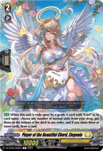 Player of the Beautiful Chord, Elegenia (DZ-BT02/098EN), DZ-BT02: Illusionless Strife — Vanguard card price