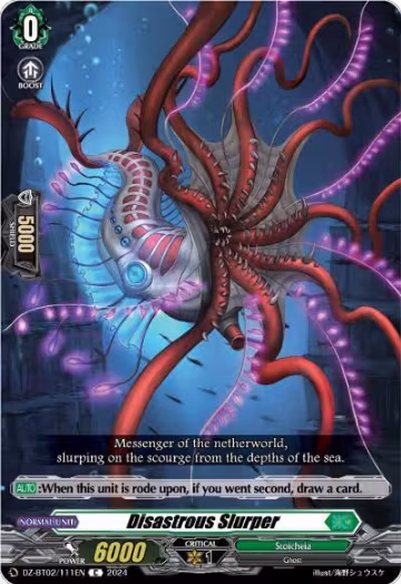 Disastrous Slurper (DZ-BT02/111EN), DZ-BT02: Illusionless Strife — Vanguard card price
