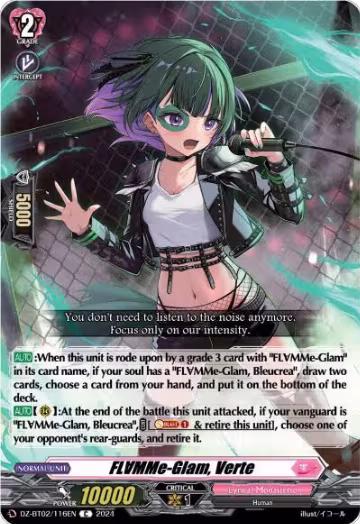 FLMMe-Glam, Verte (DZ-BT02/116EN), DZ-BT02: Illusionless Strife — Vanguard card price