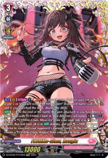 FLMMe-Glam, Rougia (FFR) (DZ-BT02/FFR16EN), DZ-BT02: Illusionless Strife — Vanguard card price