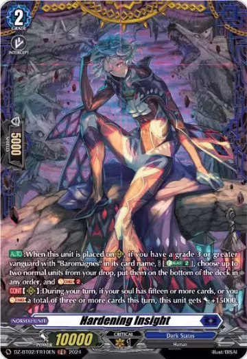Hardening Insight (FR) (DZ-BT02/FR10EN), DZ-BT02: Illusionless Strife — Vanguard card price