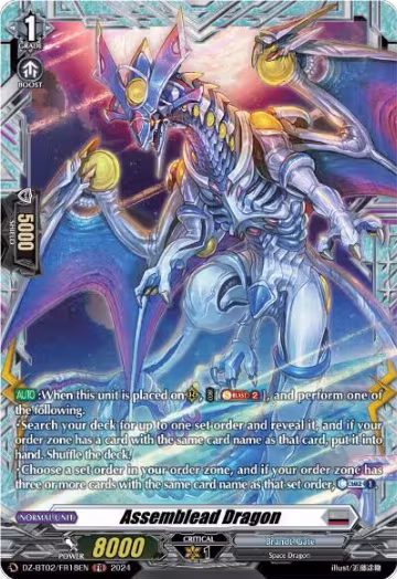 Assemblead Dragon (FR) (DZ-BT02/FR18EN), DZ-BT02: Illusionless Strife — Vanguard card price