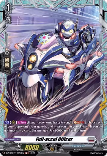 Full-accel Officer (FR) (DZ-BT02/FR23EN), DZ-BT02: Illusionless Strife — Vanguard card price