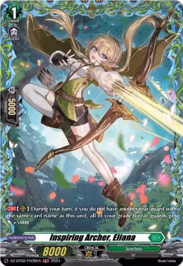 Inspiring Archer, Eliana (FR) (DZ-BT02/FR39EN), DZ-BT02: Illusionless Strife — Vanguard card price